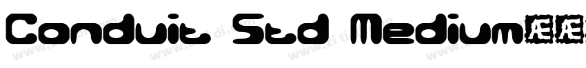 Conduit Std Medium字体转换
